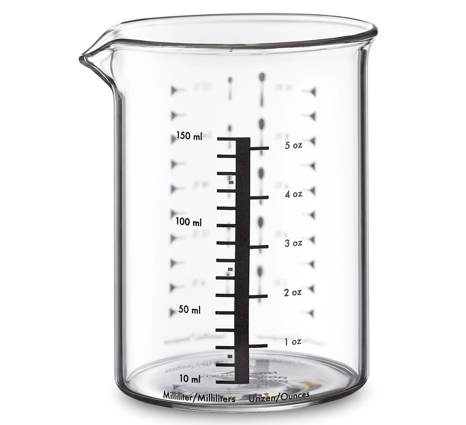 Mini Messbecher Glas 150 ml – Küchenprofi