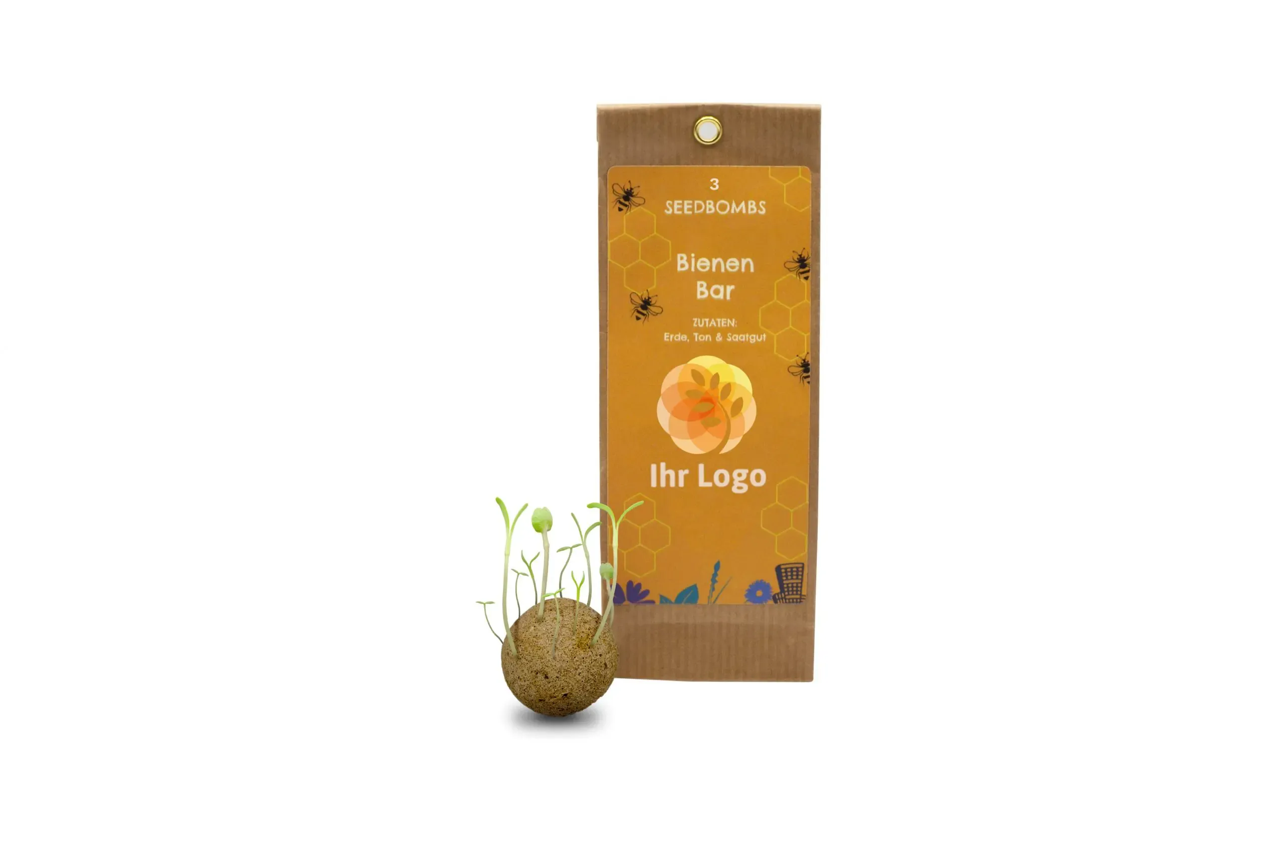 Seedbombs in Papiertütchen